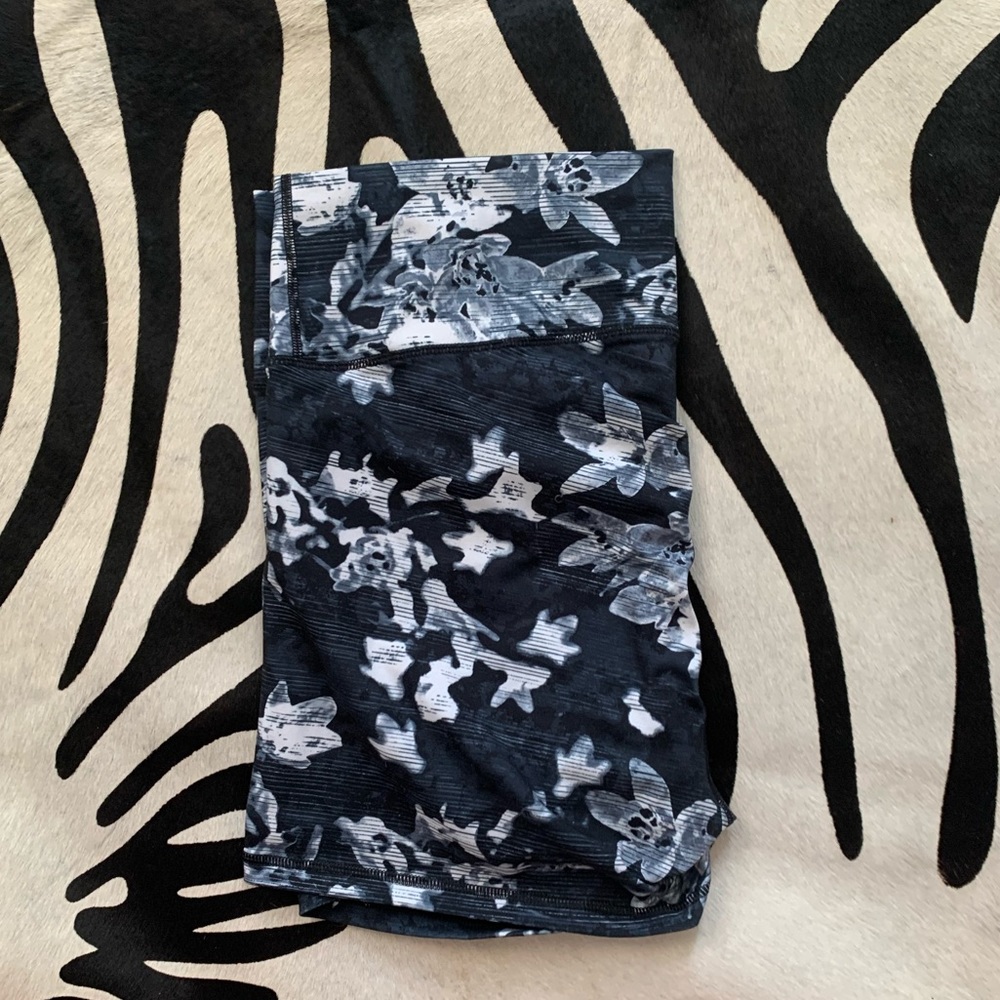 floral compression shorts